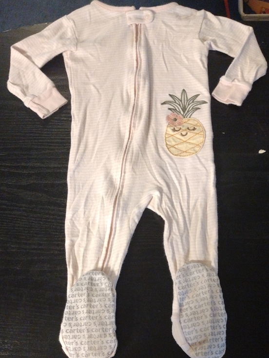 Carter's Other - Carter's Light Pink Pineapple Footed One-Piece